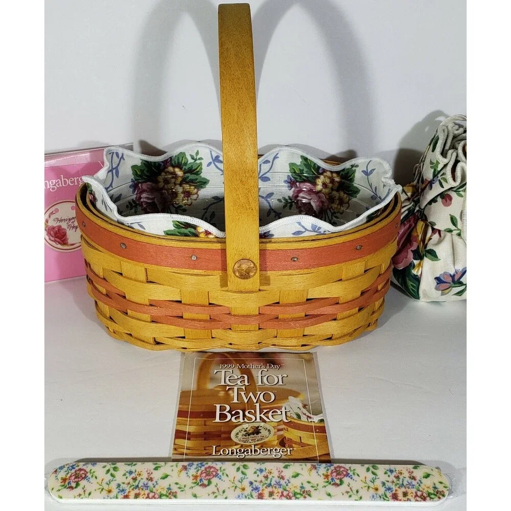 1999 Mother’s Day Longaberger Tea for Two Basket #14931 COMBO!